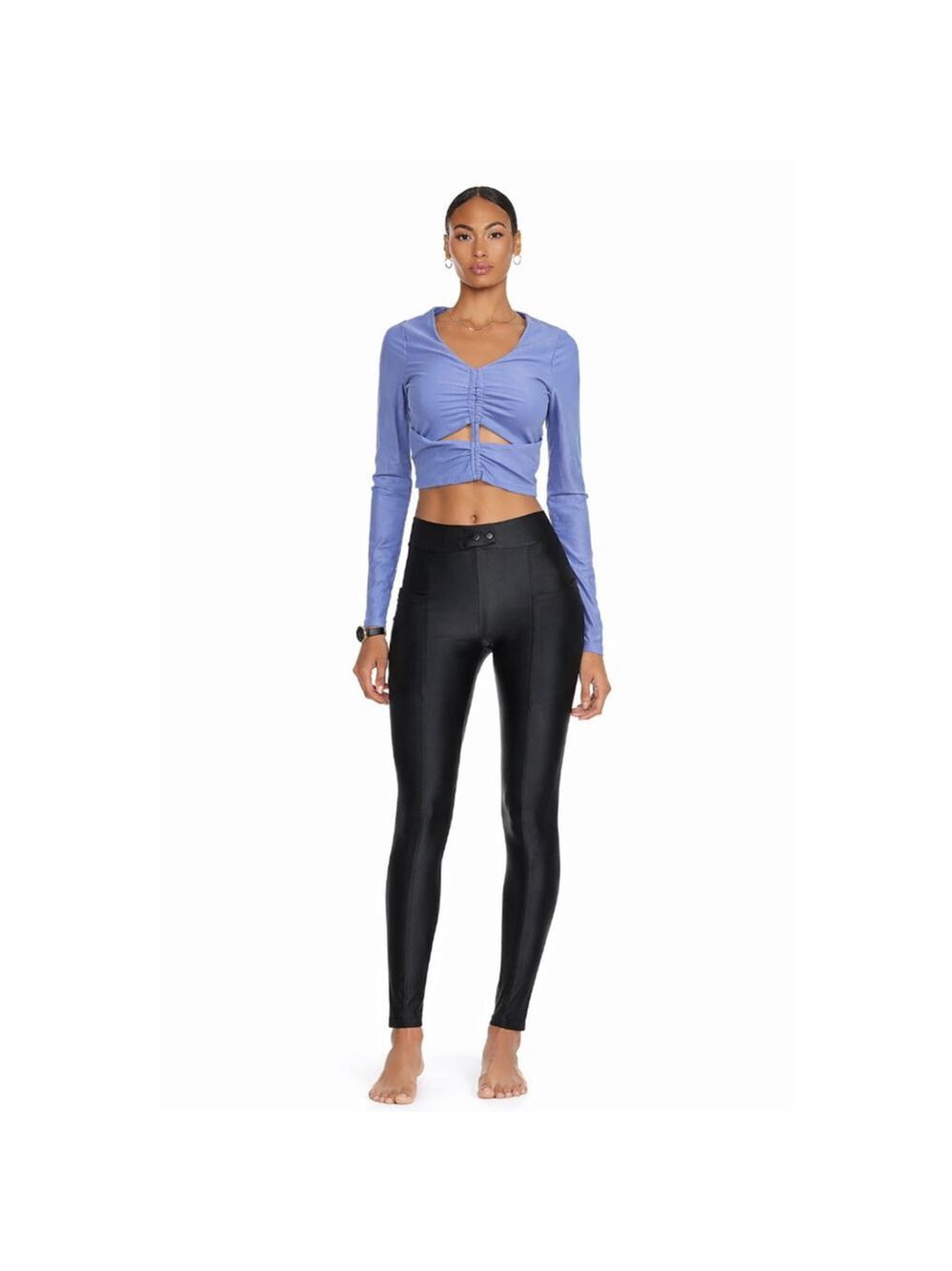 KORAL Black High Rise Pocket Leggings Small NWT Missing Tag Performance